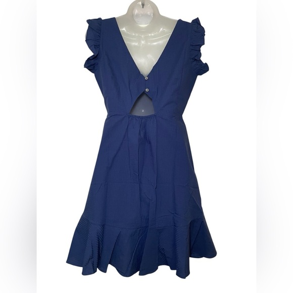 Harshman New NWT Navy 100% Cotton Naomi Dress Size XS - Picture 3 of 6